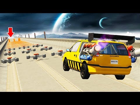 BeamNG Drive - High Speed Open Bridge Jumps #22 | CrashTherapy