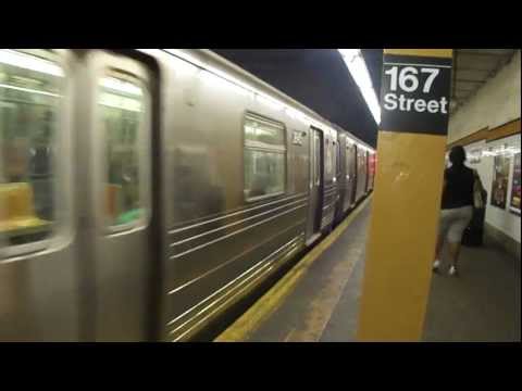 R68 D train Departing 167 Street.