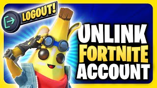 How To UNLINK FORTNITE Account on PS5, PS4, Xbox, PC, Switch (LOGOUT From Fortnite & SWITCH Account)