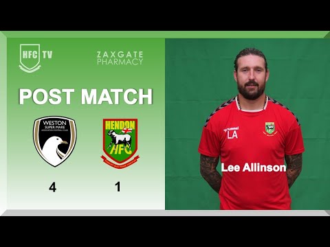 Lee Allinson post match v WESTON SUPER MARE - 18 April 2023