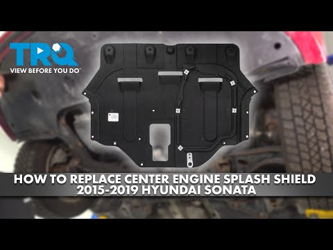 How to Replace Center Engine Splash Shield 2010-2015 Hyundai Sonata