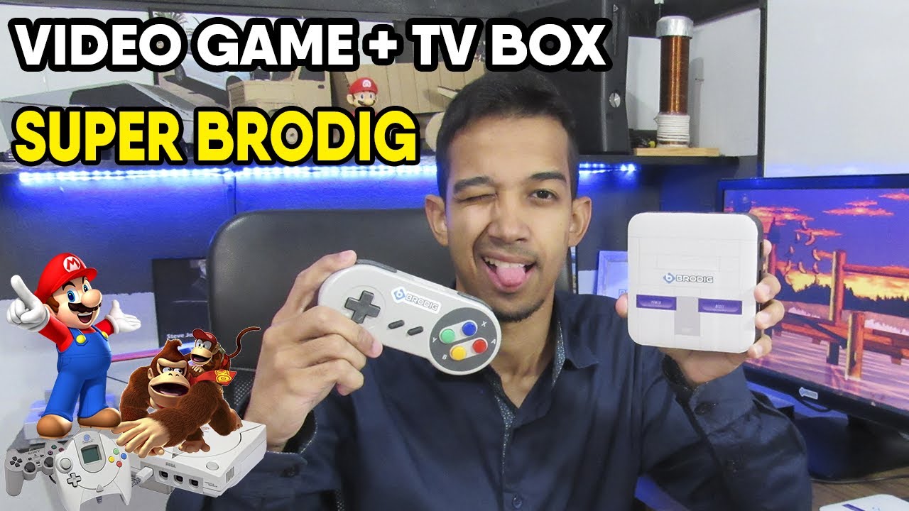 Conheça o Video Game Retro + TV BOX da Brodig