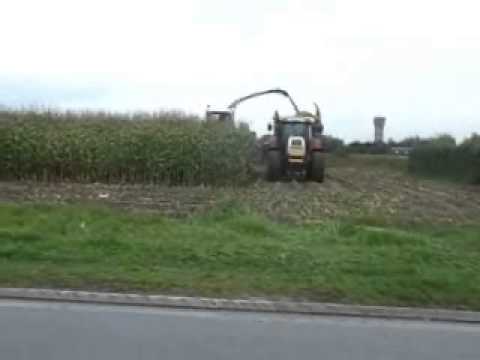 Declercq P & St.: Mais hakselen + inkuilen.