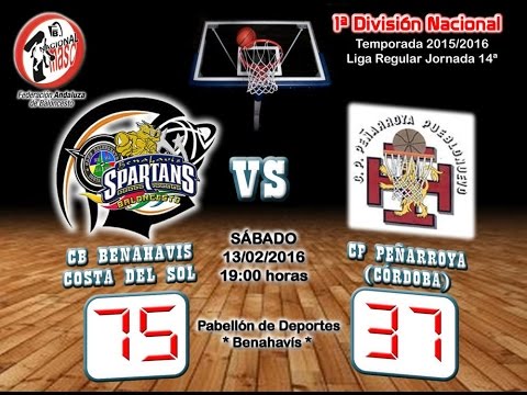 1a Nacional   2015 16 J 14a CB BENAHAVIS COSTA DEL SOL vs CP PEÑARROYA