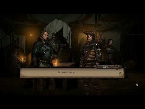 Thronebreaker Gascon dialogue on how he became the Duke of Dogs