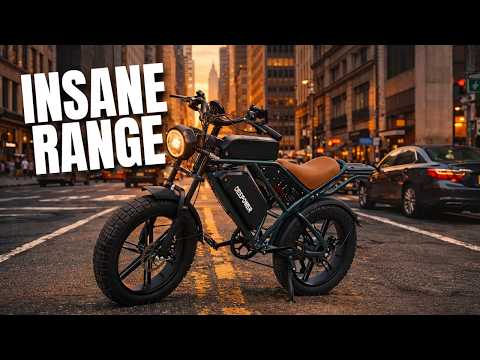 DEEPOWER QS7 Electric Bike for Adults, 2000W Peak Power 28MPH E-Bike, 48V 20Ah/35Ah/60Ah Battery Options, 35–180 Mile Range, 20” Fat Tire Ebike, 7-Speed All-Terrain Electric Bicycle video review thumbnail