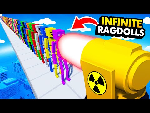 NEW How Many RAGDOLLS Can NUCLEAR CANNON Destroy? (Fun With Ragdolls The Game Funny Gameplay)