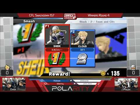 CFL Smackdown 157 WiiU - Ewok (Cloud) vs Phuzix (Sheik) - Winners R4