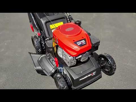 PowerSmart EasyCut 18-Inch Gas Lawn Mower, 144cc 4-Stroke OHV Engine, Push Walk-Behind, 3-in-1 Mulch/Bag/Side Discharge, Steel Deck, 6 Height Adjustment video review thumbnail
