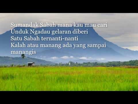 Sumandak Sabah - Lirik