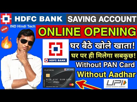 How to open HDFC Bank Account Online || Hdfc bank Account opening without pancard & without aadhar🔥