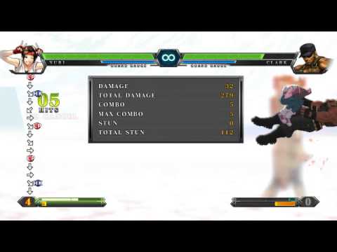 kofxiii Yuri Counter Hit Ativando Drive No Ar 4 Barras Dano 918