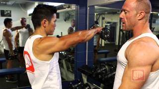 DUMBBELL FRONT LATERAL RAISE exercise video thumbnail