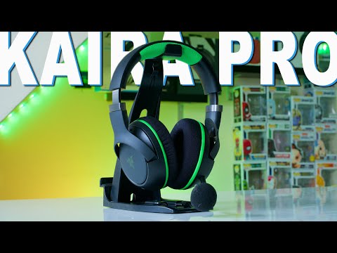 Belaidės Žaidimų Ausinės Razer Kaira Pro skirtos Xbox Series X ir mobiliems Xbox žaidimams, Baltos video