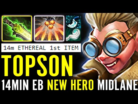 TOPSON NEW HERO MID! Snapfire 14min SO FAST Ethereal Blade 1st ITEM  WTF Crazy Dota 2 Pro Guide