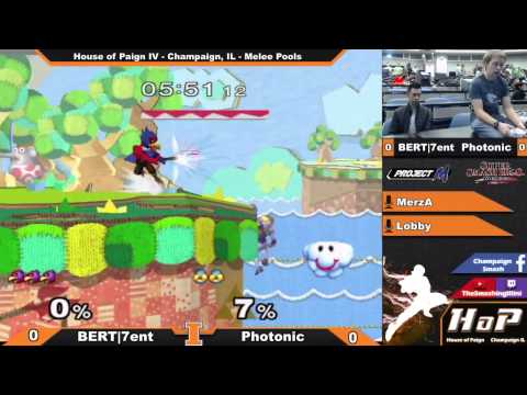 [House of Paign IV] BERT|7ent (Falco) vs Photonic (Sheik) - Melee Pools