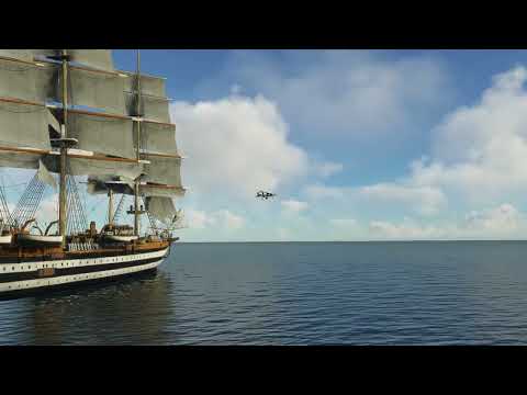 Inchino a Nave Vespucci con AV8B Plus e low pass F35B #MSFS2020