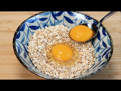 If you have 1 cup of oats and 2 eggs, make this 5 minutes recipe for breakfast