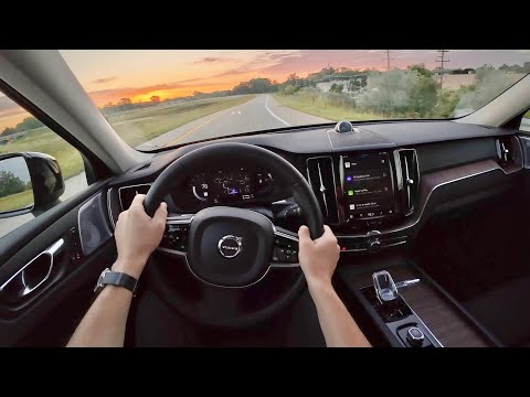 2023 Volvo XC60 Recharge Plug-In Hybrid T8 Ultimate (Dark Theme) - POV Sunrise Drive & Review