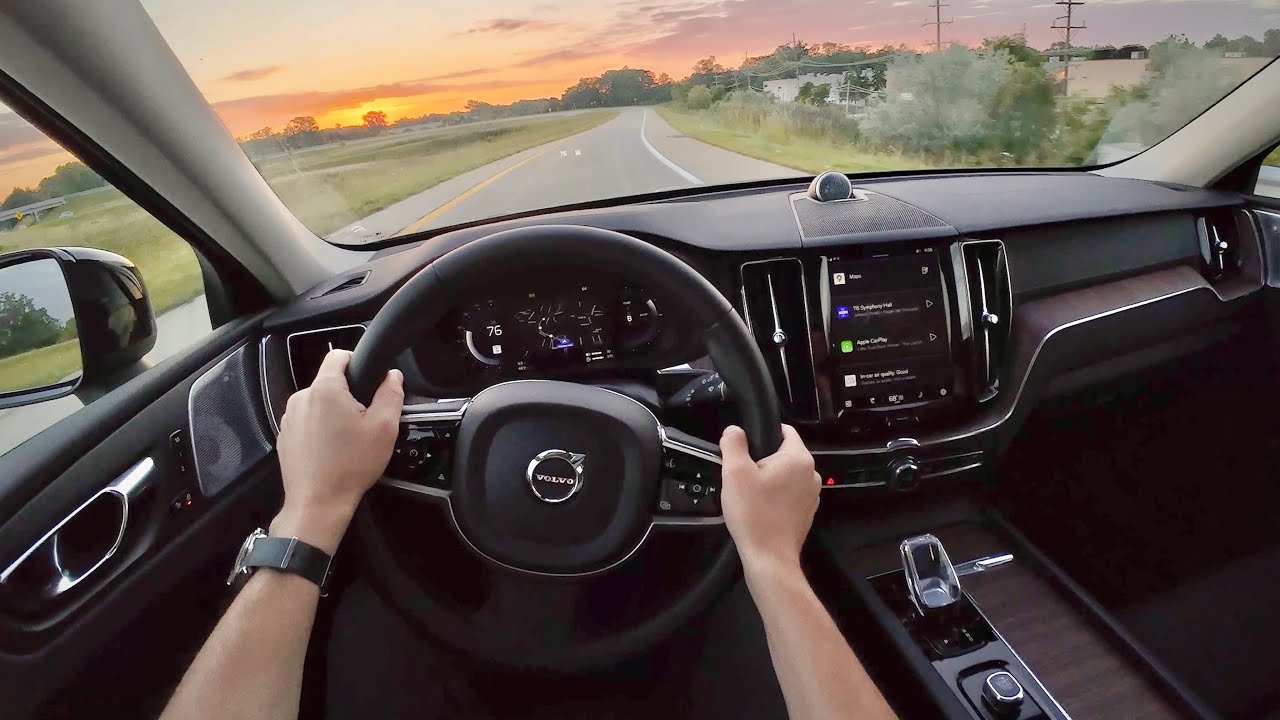 2023 Volvo XC60 Recharge Plug-In Hybrid T8 Ultimate (Dark Theme) - POV Sunrise Drive & Review