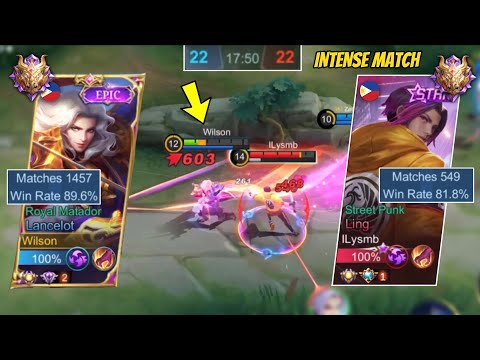 GLOBAL LANCELOT VS FAST HAND PRO LING IN HIGH RANK!! | INTENSE HARD MATCH!🔥 | WHO WILL WIN? - MLBB