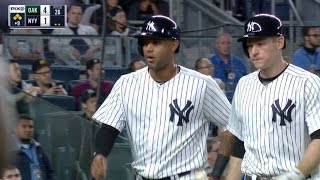 OAK@NYY: Didi plates Hicks with a sacrifice fly