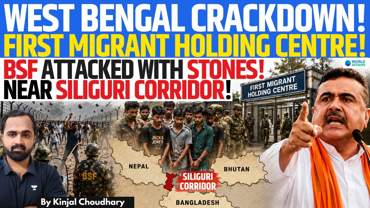 WEST BENGAL Opens First Detention Centre For Illegal Bangladeshis   BSF Pelted Stone Near Siliguri C