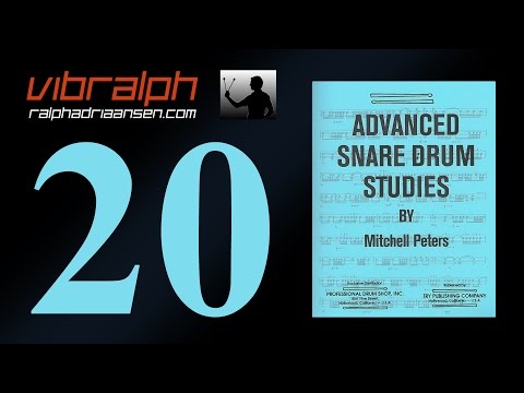 Vibralph - Etude 20 / Advanced snare drum studies (Mitchell Peters)