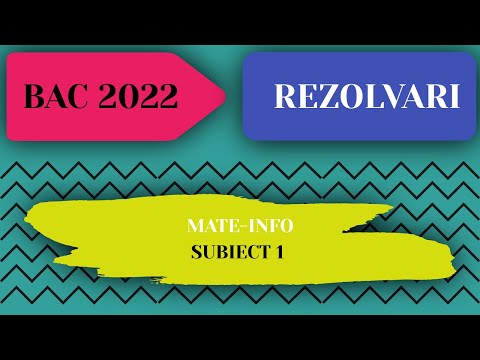 Rezolvare Subiect Bac Info - Iunie 2022 - Subiectul 1