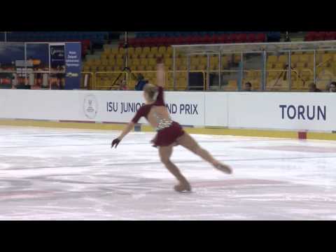 2015 ISU Jr. Grand Prix - Torun Ladies Short Program Jelizaveta LEONOVA EST