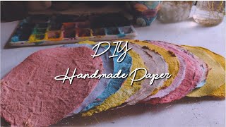 DIY handmade paper | How to make handmade paper without frame | Recycle paper