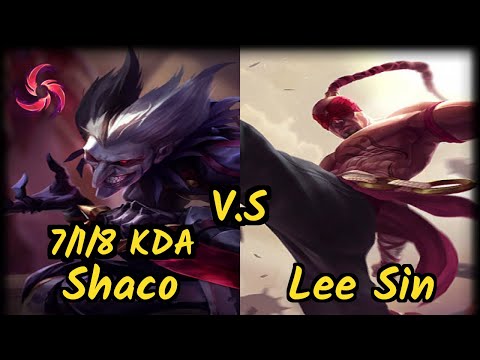 ChaseShaco (SHACO) vs LEE SIN - 7/1/8 KDA JUNGLE GAMEPLAY - NA Ranked DIAMOND