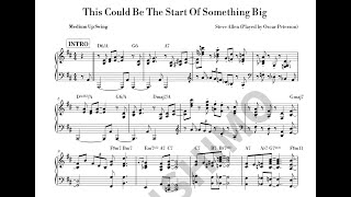 Oscar Peterson Trio - This Could Be The Start Of Something Big [Transcription] + PDF File