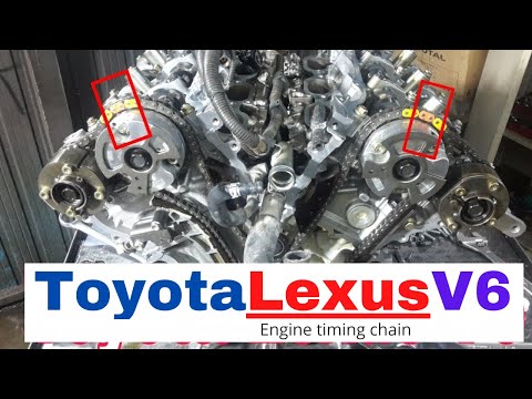 Toyota Lexus, Engine timing chain, V6 3.5L 2GR-FE, FSE, FXE, FXS, 2012, 2014, Mechanical Tips