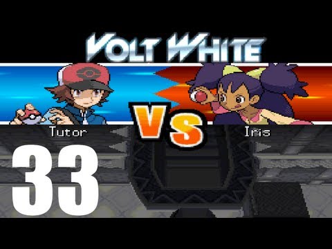 Pokemon Volt White Walkthrough Part 33 VS Iris