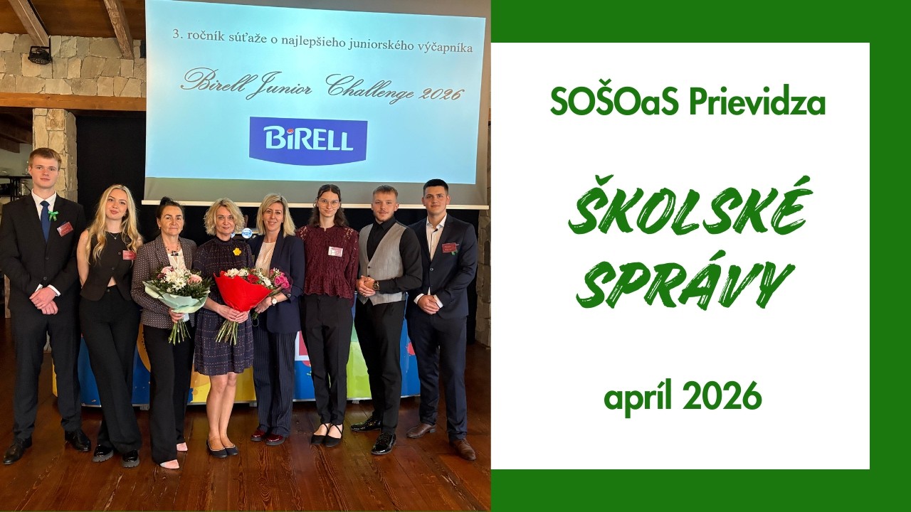Školské správy - apríl 2026