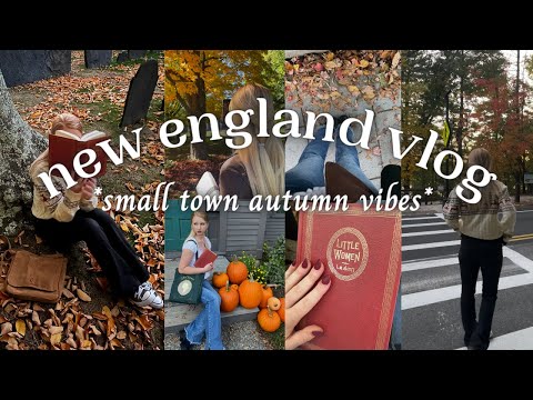 New England autumn vlog! *pumpkin patch, little women house, old library, & Salem, MA* 🍂☕️📚