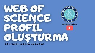 Web of Science Profil Oluşturma