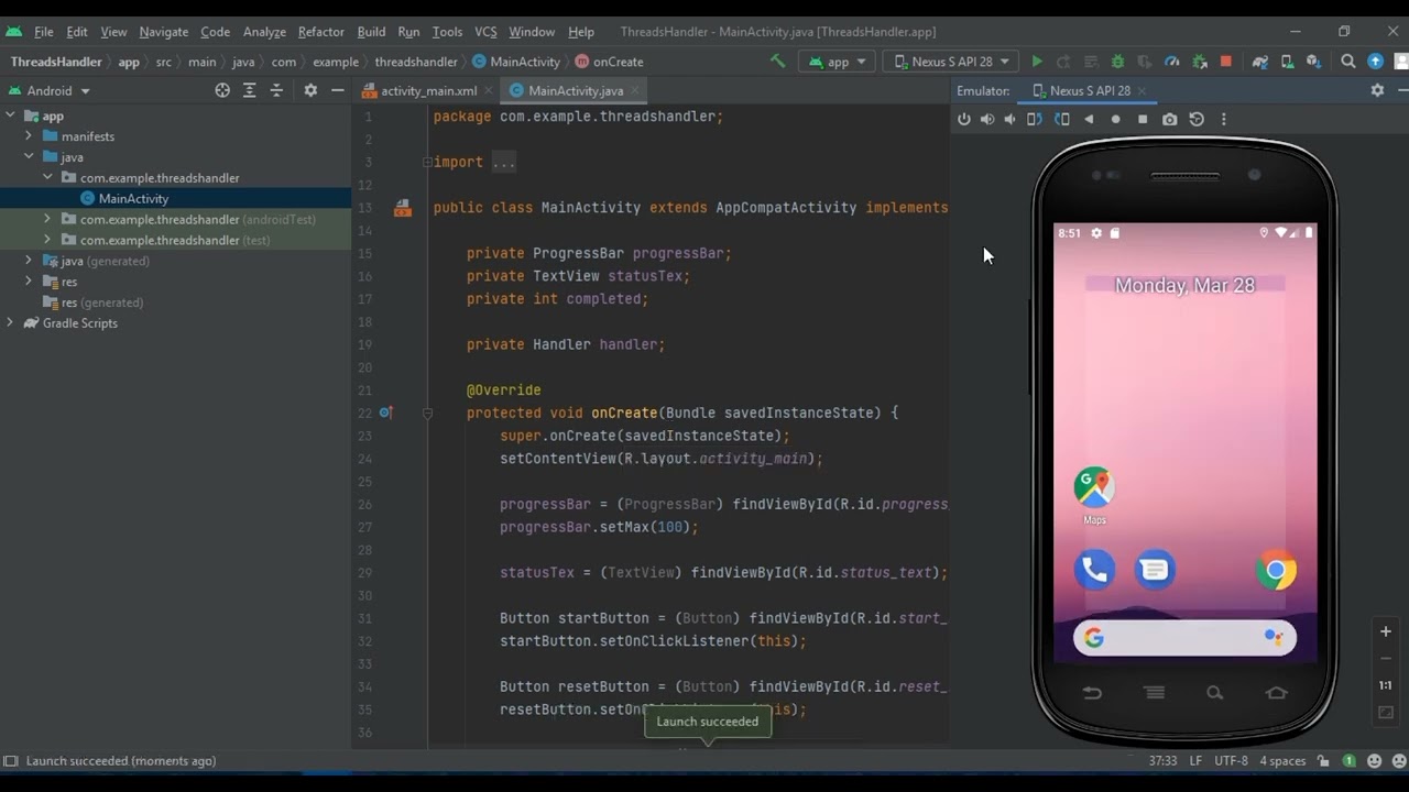 Implementasi Treads, Handler dan AsyncTask pada Android Studio