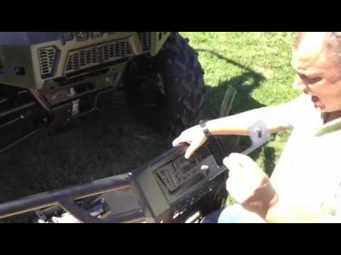 New 2013 Polaris Ranger XP900 winch plate