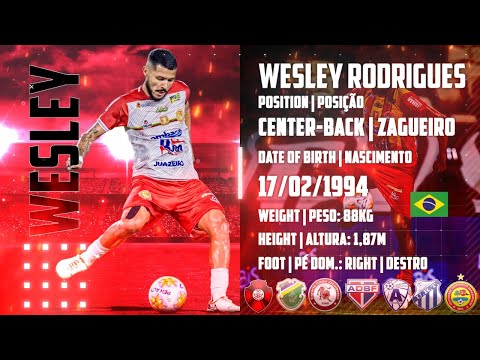 WESLEY Rodrigues ⚽ Center-Back | Zagueiro ⚽ Highlights 2025