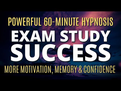Exam Success Hypnosis & Meditation | Increase Motivation & Confidence, Reduce Anxiety | Dark Screen