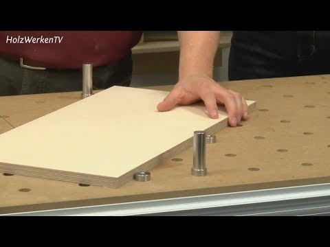 Kleine Holzwerkstatt? Eine Lochplatte ersetzt die Hobelbank