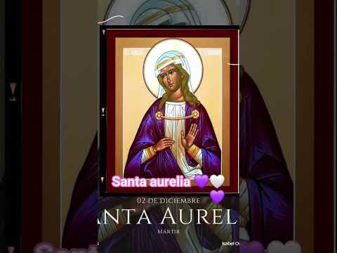 dia de santa aurelia 💜🤍🤍🤍💜