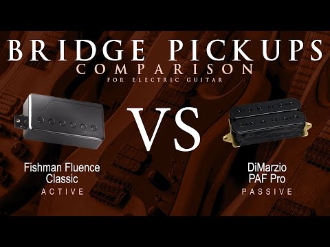 Fishman FLUENCE CLASSIC vs DiMarzio PAF PRO - Bridge Guitar Pickup Comparison Tone Demo