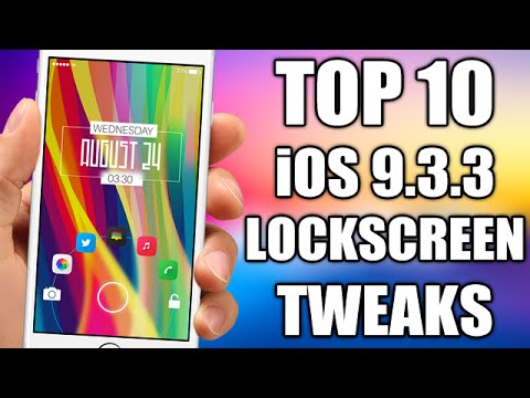 TOP 10 iOS 9.3.3 Jailbreak LockScreen Tweaks