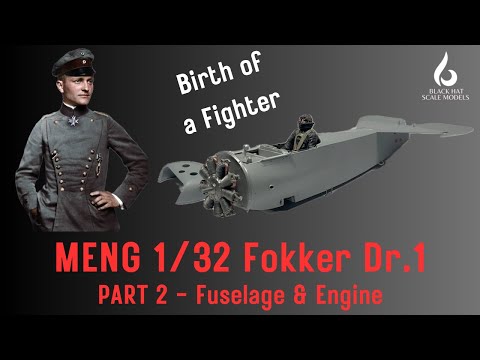 Fokker Dr 1 Richthofen Build Part 2 | Construction of the Fuselage and Engine