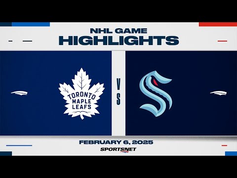 NHL Highlights | Maple Leafs vs. Kraken - February 6, 2025
