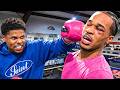 Shakur Stevenson In The Gym With PlaqueBoyMax