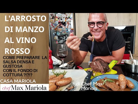 ARROSTO DI MANZO al VINO NOBILE Con Patate al Forno #ricetta #facile | Chef Max Mariola
